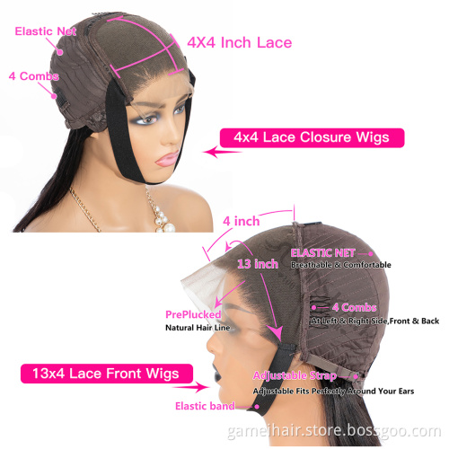 150% 180% Density Jerry Curly Human Hair Wigs  For Black Women Wholesale Brazilian Virgin Hair Transparent Lace Front Wig